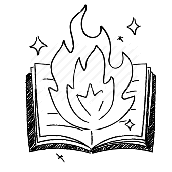 book, flame, magic, inspiration, creativity, imagination